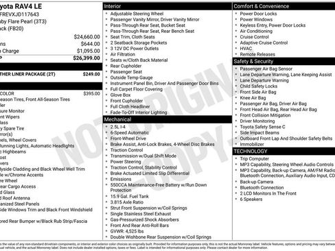 Used 2018 Toyota RAV4 LE w/ All Weather Liner Package FWD image 4