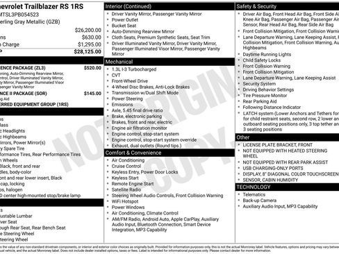 Used 2023 Chevrolet TrailBlazer RS w/ Convenience Package FWD image 2