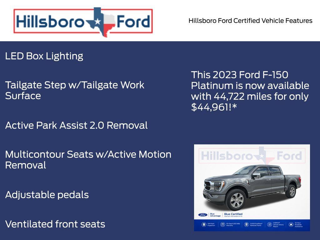 Certified 2023 Ford F150 Platinum w/ Equipment Group 701A High AWD/4WD image 17