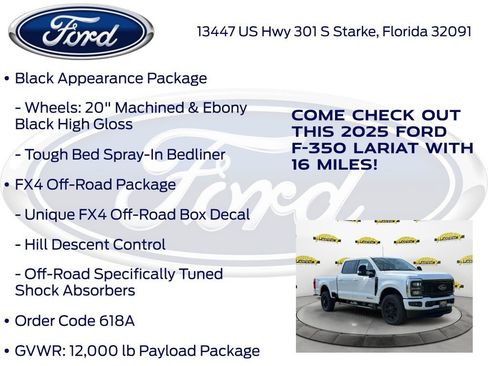 New 2025 Ford F350 Lariat w/ Black Appearance Package image 20