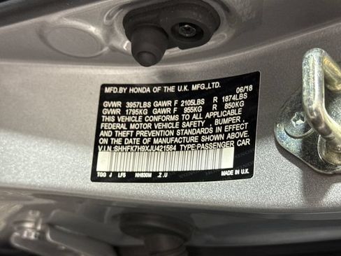 Used 2018 Honda Civic Sport Touring image 27