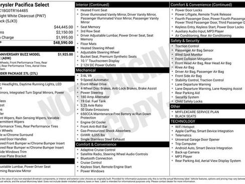 New 2026 Chrysler Pacifica Select image 2