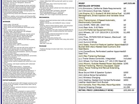 Used 2017 Chevrolet Silverado 1500 LTZ w/ Max Trailering Package image 2