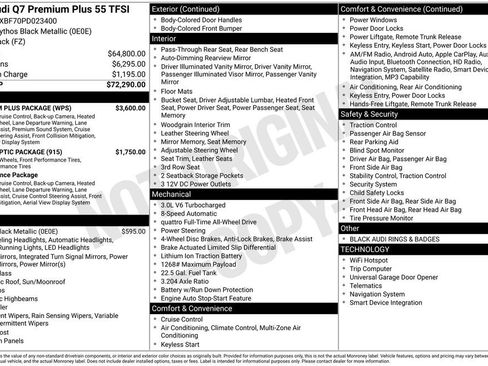 Certified 2023 Audi Q7 2.0T Premium w/ Premium Plus Package AWD/4WD image 3