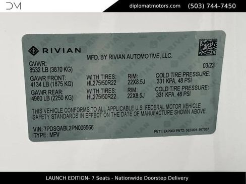 Used 2023 Rivian R1S Launch Edition AWD/4WD image 50