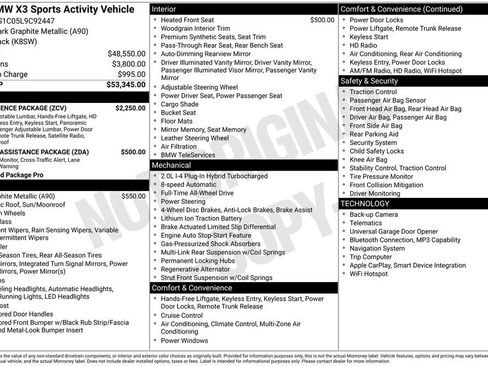 Used 2020 BMW X3 xDrive30e w/ Convenience Package image 6