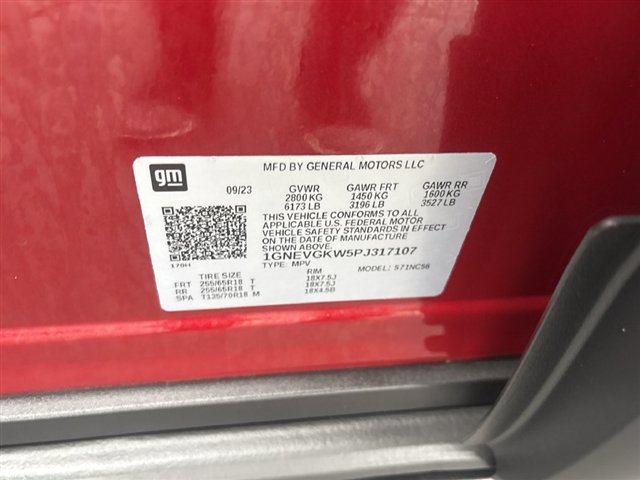 Certified 2023 Chevrolet Traverse LT w/ LPO, Floor Liner Package AWD/4WD image 32