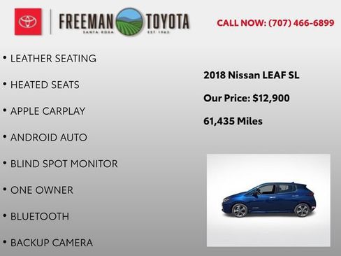 Used 2018 Nissan Leaf SL w/ SL Technology Package FWD image 9