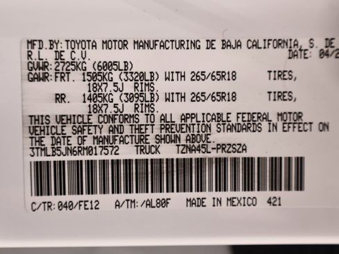 Used 2024 Toyota Tacoma TRD Sport w/ TRD Sport Upgrade Package AWD/4WD image 45