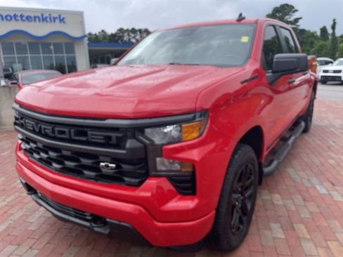 Used 2024 Chevrolet Silverado 1500 Custom w/ Turbomax Blackout Package AWD/4WD image 1