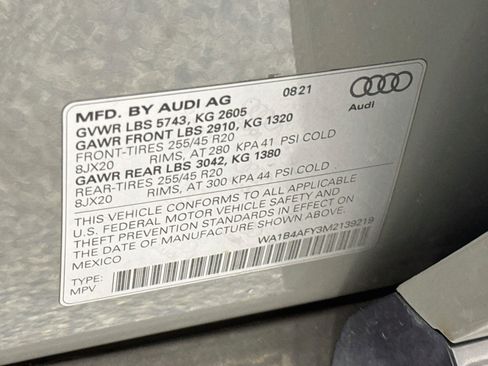 Used 2021 Audi SQ5 Premium Plus w/ Premium Plus Package AWD/4WD image 34