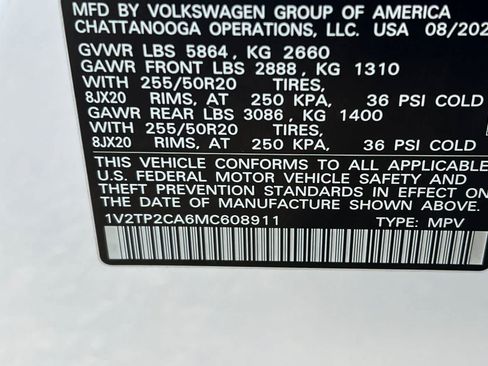 Used 2021 Volkswagen Atlas SEL Premium AWD/4WD image 38