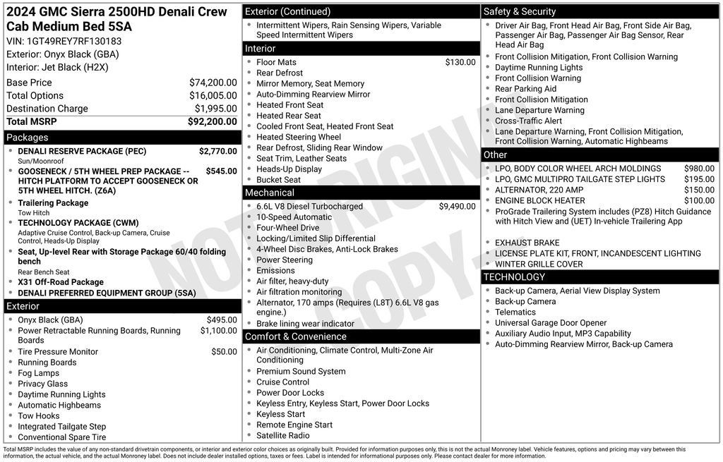 Used 2024 GMC Sierra 2500 Denali w/ Denali Reserve Package AWD/4WD image 5