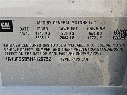 Used 2017 Chevrolet Sonic Premier FWD image 15