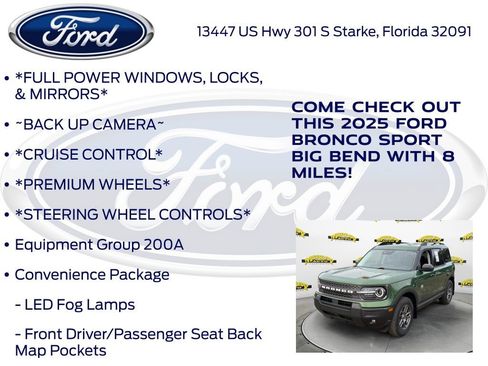 New 2025 Ford Bronco Sport Big Bend w/ Convenience Package image 10
