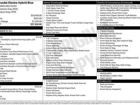 Used 2025 Hyundai Elantra Hybrid FWD image 5