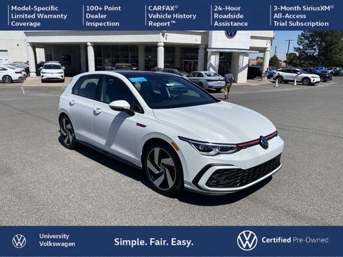 Certified 2022 Volkswagen GTI SE FWD image 1