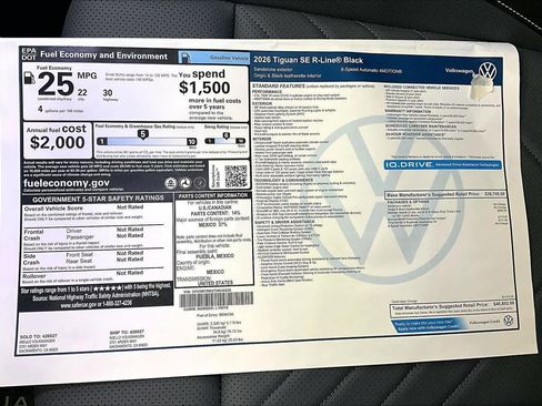 New 2026 Volkswagen Tiguan SE R-Line image 36