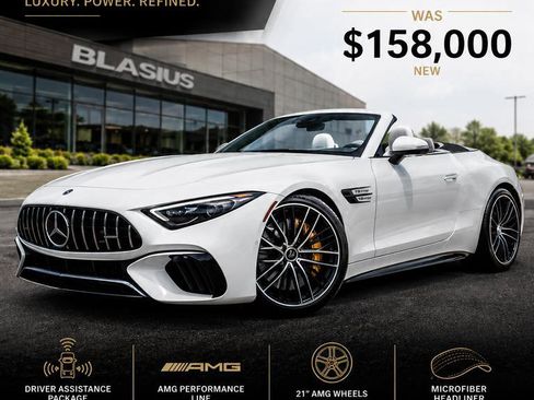 Used 2022 Mercedes-Benz SL 55 AMG 4MATIC w/ Driver Assistance Package image 5