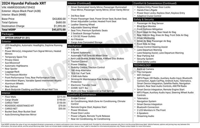 Used 2024 Hyundai Palisade XRT AWD/4WD image 32