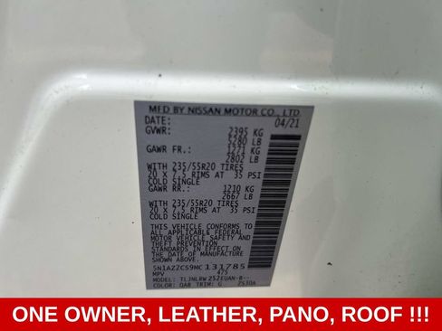 Used 2021 Nissan Murano SL w/ SL Moonroof Package AWD/4WD image 23