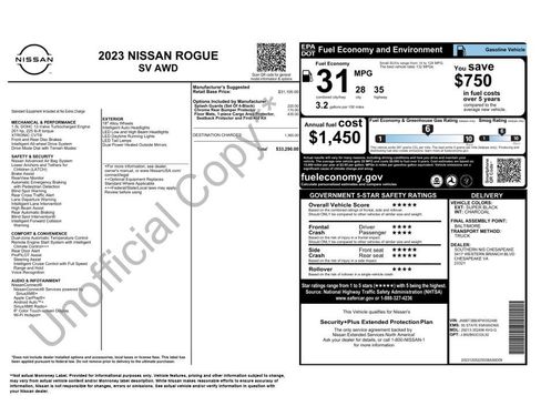 Used 2023 Nissan Rogue SV image 2
