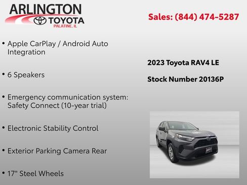 Used 2023 Toyota RAV4 LE AWD/4WD image 4