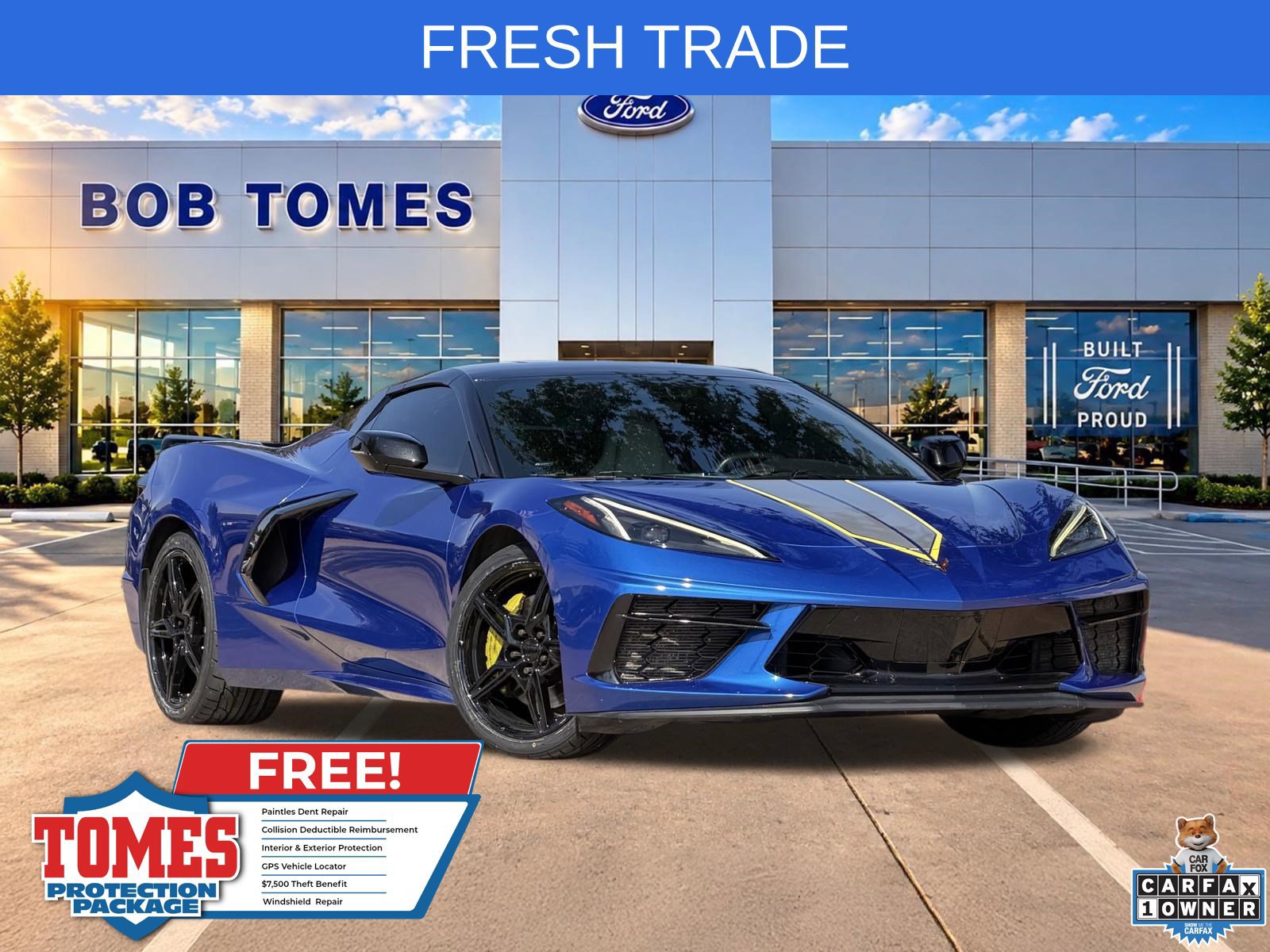 Used 2021 Chevrolet Corvette Stingray Convertible w/ Z51 Performance Package RWD image 1