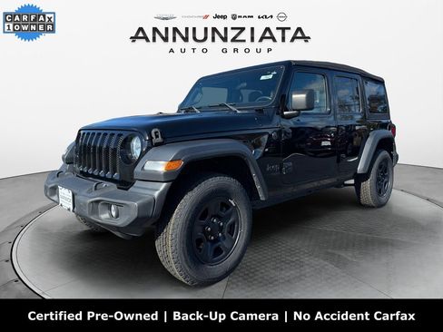 Certified 2022 Jeep Wrangler Unlimited Sport image 1