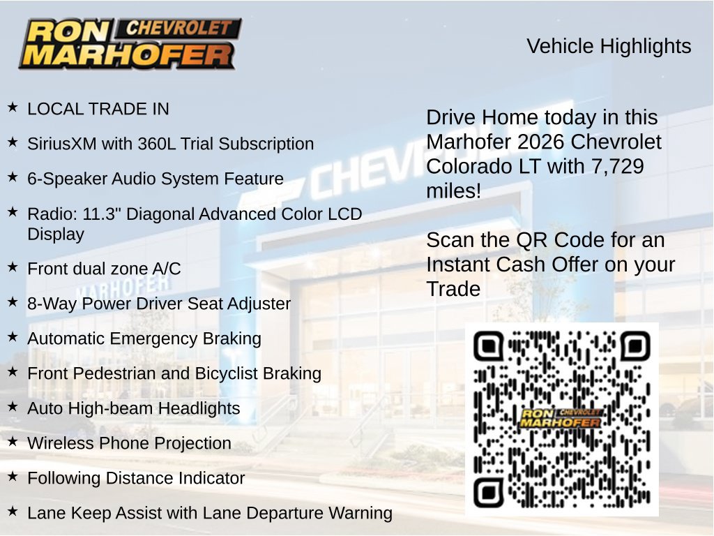 Used 2026 Chevrolet Colorado LT w/ LPO, Pro Essentials Package AWD/4WD image 14
