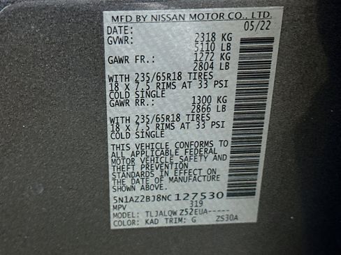Used 2022 Nissan Murano SV FWD image 12