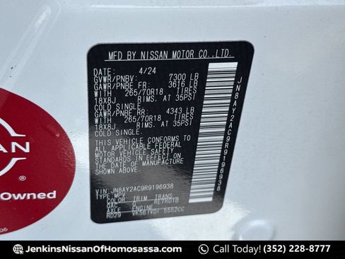 Certified 2024 Nissan Armada SV RWD image 50