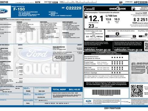 Used 2017 Ford F150 Lariat w/ Equipment Group 502A Luxury image 11