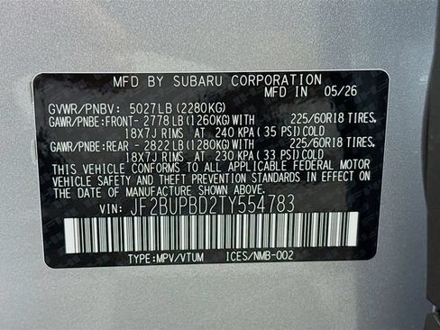New 2026 Subaru Outback Premium AWD/4WD image 32