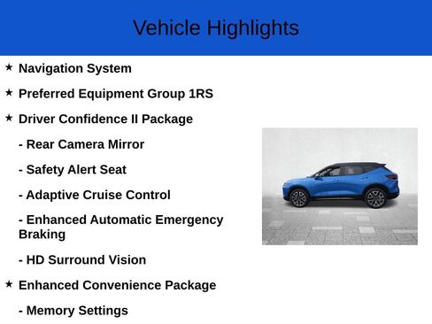 New 2026 Chevrolet Blazer RS w/ Driver Confidence II Package FWD image 2