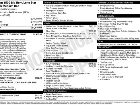Used 2019 RAM 1500 Big Horn RWD image 2