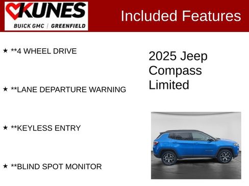 Used 2025 Jeep Compass Limited AWD/4WD image 3