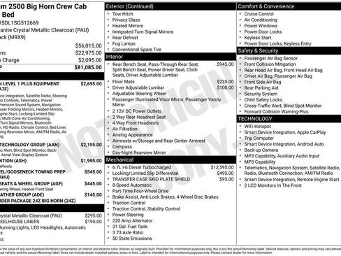 New 2025 RAM 2500 Big Horn AWD/4WD image 7