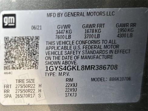 Used 2021 Cadillac Escalade Sport Platinum w/ LPO, ONYX Package image 38