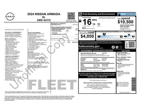 Certified 2024 Nissan Armada SL w/ Cargo Package image 28