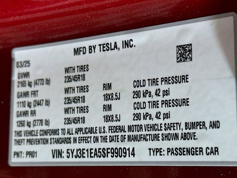 Used 2025 Tesla Model 3 Long Range RWD image 12
