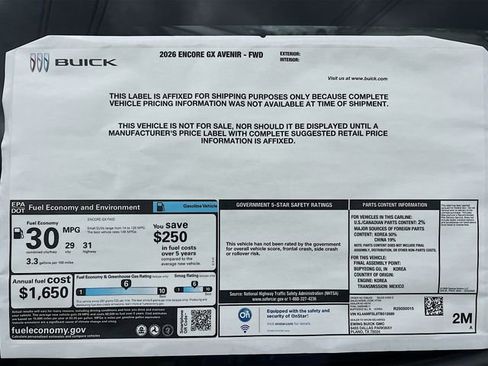 New 2026 Buick Encore GX Avenir w/ Avenir Convenience Package image 21