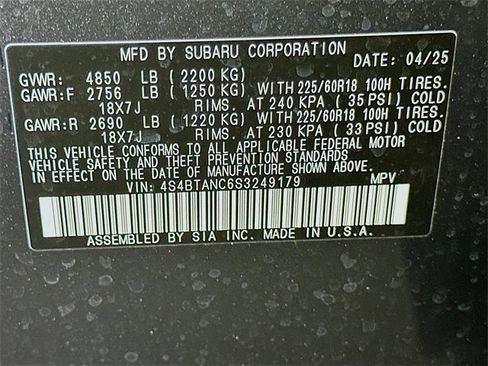 Used 2025 Subaru Outback Limited image 24