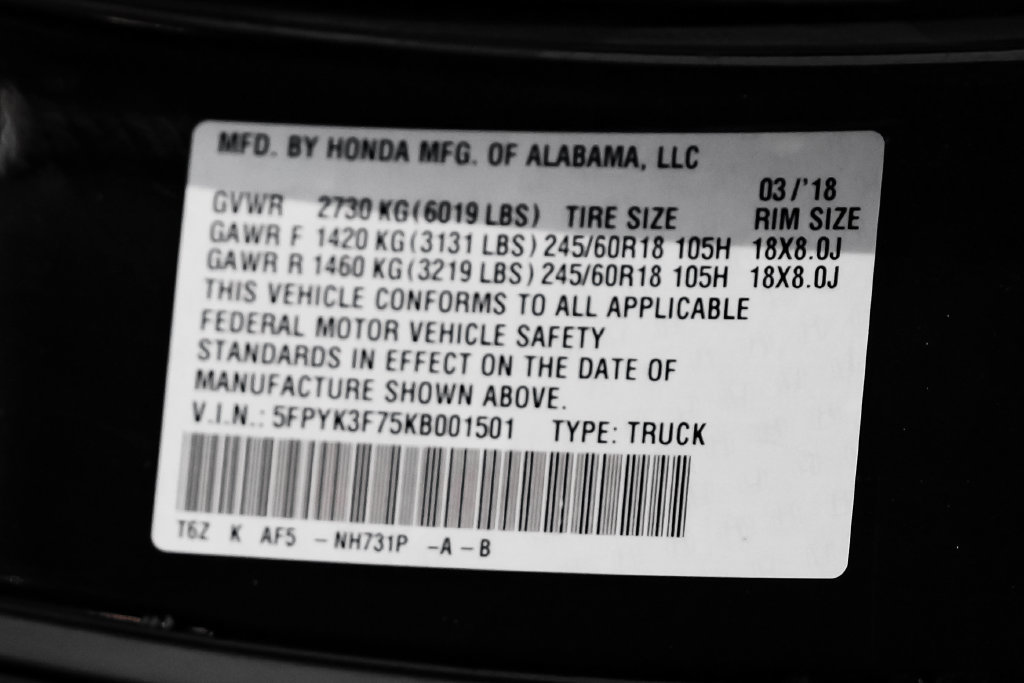 Used 2019 Honda Ridgeline RTL-E image 66