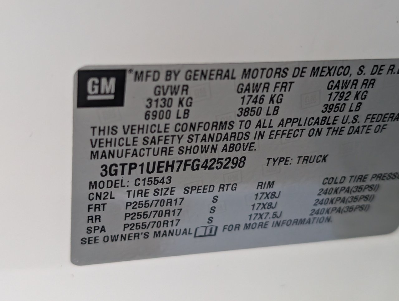 Used 2015 GMC Sierra 1500 SLE w/ SLE Value Package RWD image 28