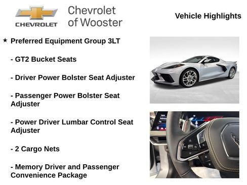 New 2026 Chevrolet Corvette Stingray Premium Cpe w/ Z51 Performance Package RWD image 2