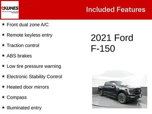 Used 2021 Ford F150 Lariat w/ Equipment Group 502A High AWD/4WD image 3
