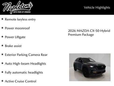 New 2026 MAZDA CX-50 AWD 2.5 Hybrid w/ Weather Package image 16