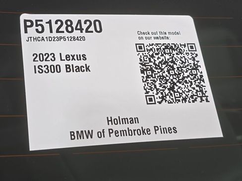 Used 2023 Lexus IS 300 w/ Comfort Package RWD image 30