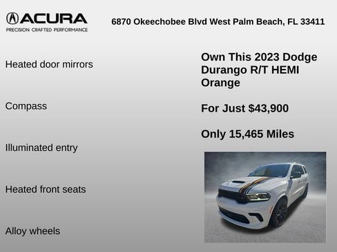 Used 2023 Dodge Durango R/T w/ Hemi Orange Plus Package image 12